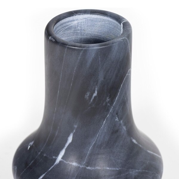 Jasper Marble Vase Small (Black) Macro 2